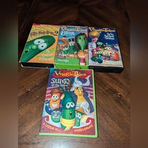VeggieTales VHS Lot Of 3 TAPES One DVD